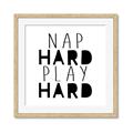 Picture of Nap Hard Play Hard II _GroupedProduct_Square_Mini_ _GroupedProduct_Square_Framed_Matted_
