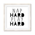 Picture of Nap Hard Play Hard II _GroupedProduct_Square_Mini_ _GroupedProduct_Square_Framed_Matted_