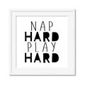Picture of Nap Hard Play Hard II _GroupedProduct_Square_Mini_ _GroupedProduct_Square_Framed_Matted_