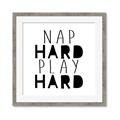 Picture of Nap Hard Play Hard II _GroupedProduct_Square_Mini_ _GroupedProduct_Square_Framed_Matted_