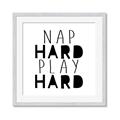 Picture of Nap Hard Play Hard II _GroupedProduct_Square_Mini_ _GroupedProduct_Square_Framed_Matted_