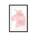 Picture of The Unicorns made me _GroupedProduct_Rectangle_Portrait_Mini_ _GroupedProduct_Rectangle_Portrait_Framed_Matted_