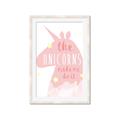 Picture of The Unicorns made me _GroupedProduct_Rectangle_Portrait_Mini_ _GroupedProduct_Rectangle_Portrait_Framed_Matted_