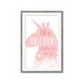 Picture of The Unicorns made me _GroupedProduct_Rectangle_Portrait_Mini_ _GroupedProduct_Rectangle_Portrait_Framed_Matted_