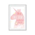 Picture of The Unicorns made me _GroupedProduct_Rectangle_Portrait_Mini_ _GroupedProduct_Rectangle_Portrait_Framed_Matted_