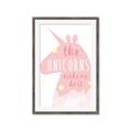 Picture of The Unicorns made me _GroupedProduct_Rectangle_Portrait_Mini_ _GroupedProduct_Rectangle_Portrait_Framed_Matted_