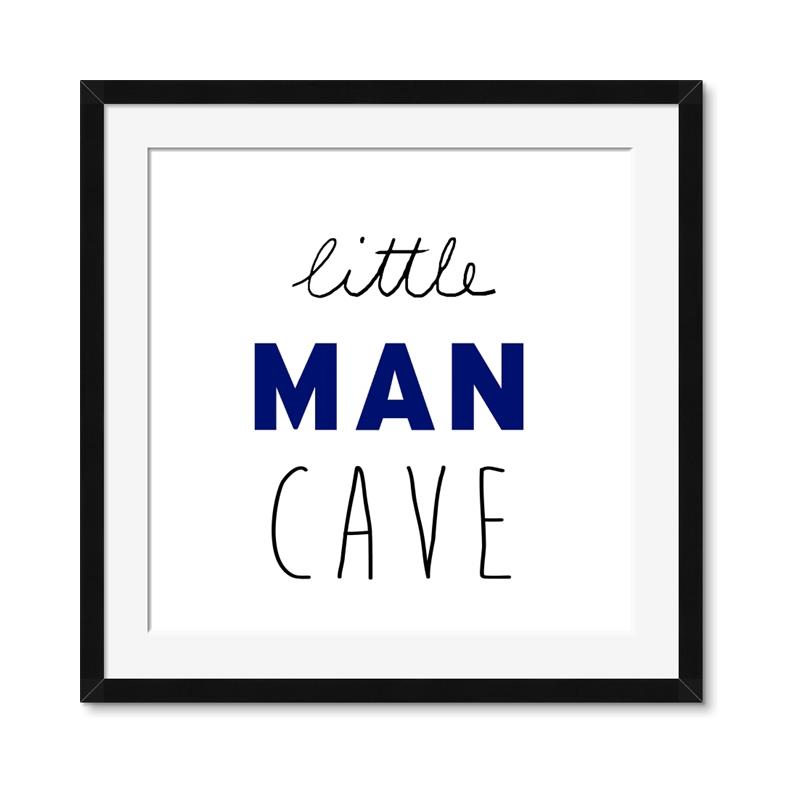Picture of Little Man Cave _GroupedProduct_Square_Mini_ _GroupedProduct_Square_Framed_Matted_