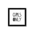 Picture of Girls Only _GroupedProduct_Square_Mini_ _GroupedProduct_Square_Framed_Matted_