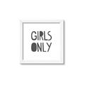 Picture of Girls Only _GroupedProduct_Square_Mini_ _GroupedProduct_Square_Framed_Matted_