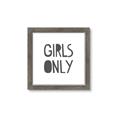 Picture of Girls Only _GroupedProduct_Square_Mini_ _GroupedProduct_Square_Framed_Matted_