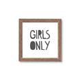 Picture of Girls Only _GroupedProduct_Square_Mini_ _GroupedProduct_Square_Framed_Matted_