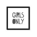 Picture of Girls Only _GroupedProduct_Square_Mini_ _GroupedProduct_Square_Framed_Matted_