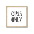 Picture of Girls Only _GroupedProduct_Square_Mini_ _GroupedProduct_Square_Framed_Matted_