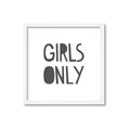 Picture of Girls Only _GroupedProduct_Square_Mini_ _GroupedProduct_Square_Framed_Matted_