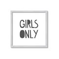 Picture of Girls Only _GroupedProduct_Square_Mini_ _GroupedProduct_Square_Framed_Matted_