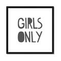 Picture of Girls Only _GroupedProduct_Square_Mini_ _GroupedProduct_Square_Framed_Matted_