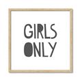 Picture of Girls Only _GroupedProduct_Square_Mini_ _GroupedProduct_Square_Framed_Matted_