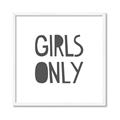 Picture of Girls Only _GroupedProduct_Square_Mini_ _GroupedProduct_Square_Framed_Matted_
