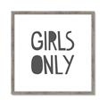Picture of Girls Only _GroupedProduct_Square_Mini_ _GroupedProduct_Square_Framed_Matted_