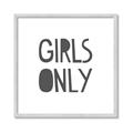 Picture of Girls Only _GroupedProduct_Square_Mini_ _GroupedProduct_Square_Framed_Matted_