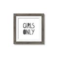 Picture of Girls Only _GroupedProduct_Square_Mini_ _GroupedProduct_Square_Framed_Matted_