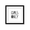 Picture of Girls Only _GroupedProduct_Square_Mini_ _GroupedProduct_Square_Framed_Matted_