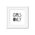 Picture of Girls Only _GroupedProduct_Square_Mini_ _GroupedProduct_Square_Framed_Matted_