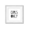 Picture of Girls Only _GroupedProduct_Square_Mini_ _GroupedProduct_Square_Framed_Matted_