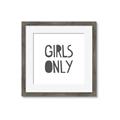 Picture of Girls Only _GroupedProduct_Square_Mini_ _GroupedProduct_Square_Framed_Matted_