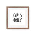 Picture of Girls Only _GroupedProduct_Square_Mini_ _GroupedProduct_Square_Framed_Matted_