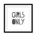 Picture of Girls Only _GroupedProduct_Square_Mini_ _GroupedProduct_Square_Framed_Matted_