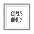 Picture of Girls Only _GroupedProduct_Square_Mini_ _GroupedProduct_Square_Framed_Matted_