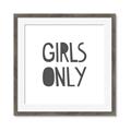 Picture of Girls Only _GroupedProduct_Square_Mini_ _GroupedProduct_Square_Framed_Matted_