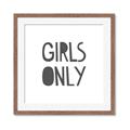 Picture of Girls Only _GroupedProduct_Square_Mini_ _GroupedProduct_Square_Framed_Matted_