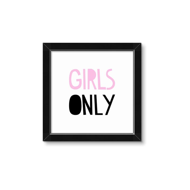 Picture of Girls Only Pink _GroupedProduct_Square_Mini_ _GroupedProduct_Square_Framed_Matted_