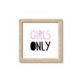 Picture of Girls Only Pink _GroupedProduct_Square_Mini_ _GroupedProduct_Square_Framed_Matted_