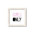 Picture of Girls Only Pink _GroupedProduct_Square_Mini_ _GroupedProduct_Square_Framed_Matted_