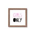 Picture of Girls Only Pink _GroupedProduct_Square_Mini_ _GroupedProduct_Square_Framed_Matted_