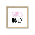 Picture of Girls Only Pink _GroupedProduct_Square_Mini_ _GroupedProduct_Square_Framed_Matted_