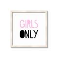 Picture of Girls Only Pink _GroupedProduct_Square_Mini_ _GroupedProduct_Square_Framed_Matted_