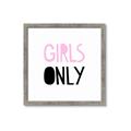 Picture of Girls Only Pink _GroupedProduct_Square_Mini_ _GroupedProduct_Square_Framed_Matted_