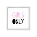 Picture of Girls Only Pink _GroupedProduct_Square_Mini_ _GroupedProduct_Square_Framed_Matted_