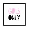 Picture of Girls Only Pink _GroupedProduct_Square_Mini_ _GroupedProduct_Square_Framed_Matted_