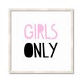 Picture of Girls Only Pink _GroupedProduct_Square_Mini_ _GroupedProduct_Square_Framed_Matted_
