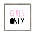Picture of Girls Only Pink _GroupedProduct_Square_Mini_ _GroupedProduct_Square_Framed_Matted_