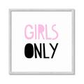 Picture of Girls Only Pink _GroupedProduct_Square_Mini_ _GroupedProduct_Square_Framed_Matted_