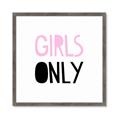Picture of Girls Only Pink _GroupedProduct_Square_Mini_ _GroupedProduct_Square_Framed_Matted_