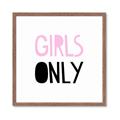 Picture of Girls Only Pink _GroupedProduct_Square_Mini_ _GroupedProduct_Square_Framed_Matted_