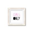 Picture of Girls Only Pink _GroupedProduct_Square_Mini_ _GroupedProduct_Square_Framed_Matted_