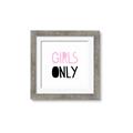 Picture of Girls Only Pink _GroupedProduct_Square_Mini_ _GroupedProduct_Square_Framed_Matted_